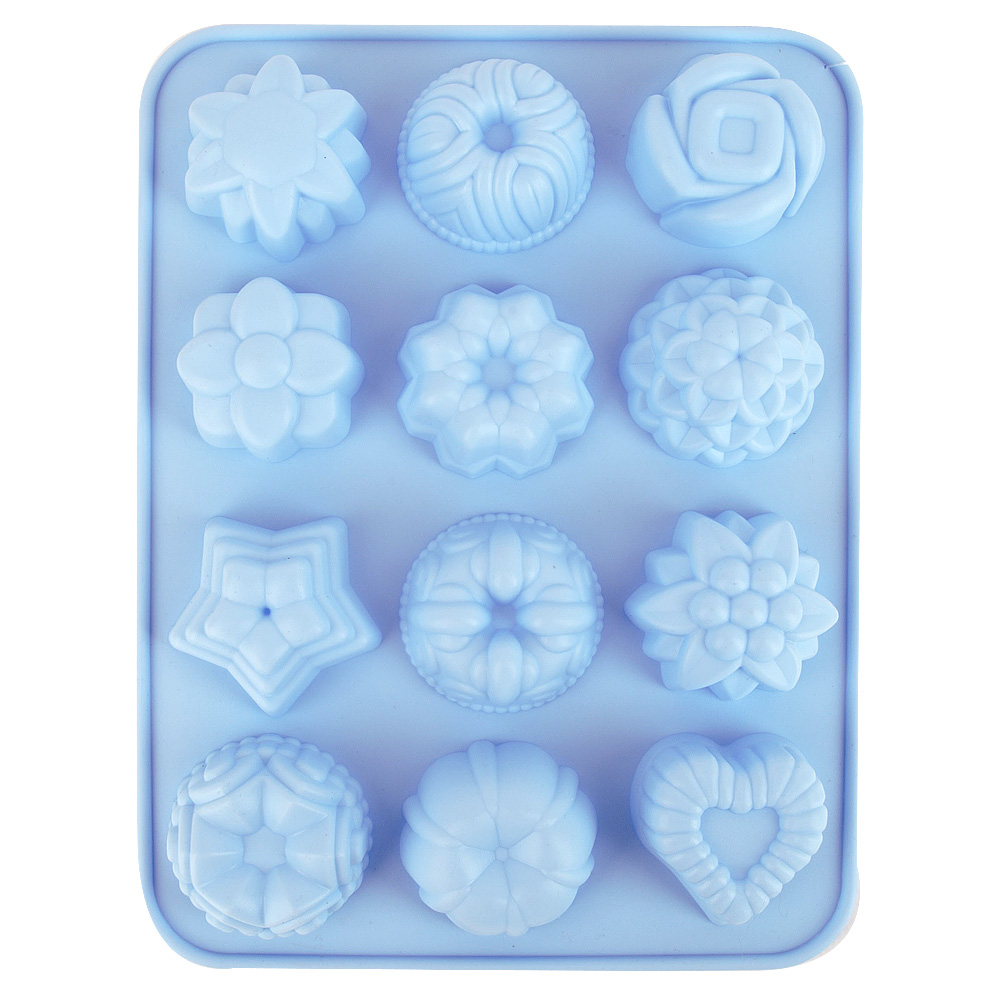 Форма для льда и шоколада "Mix" 21,5х16х2,7см (силикон) (без упаковки)