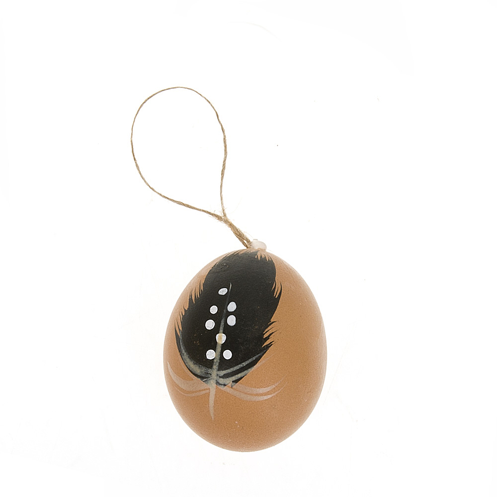Украшение декоративное (подвесное) "Пасхальное яйцо" 4*4*6/12см. ( min108) (блистер)