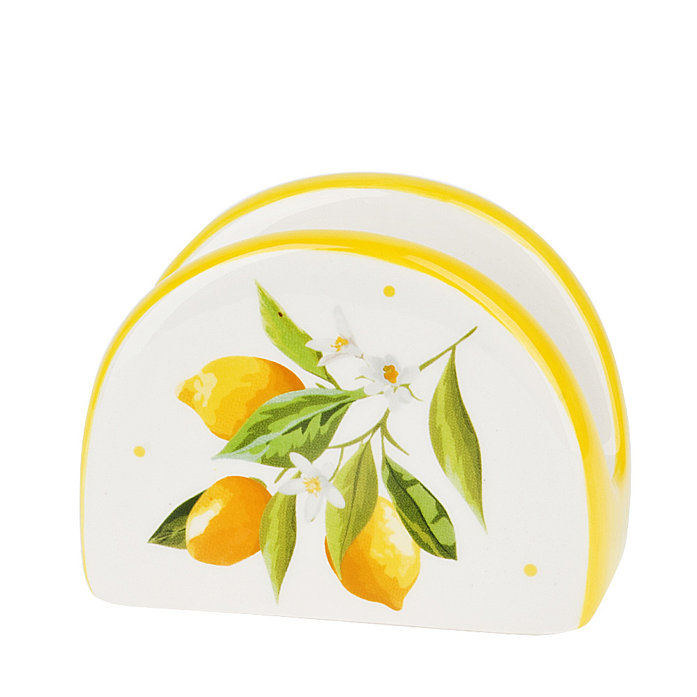 Салфетница "Лимоны" 9,5*4,5*7  (подарочная упаковка)