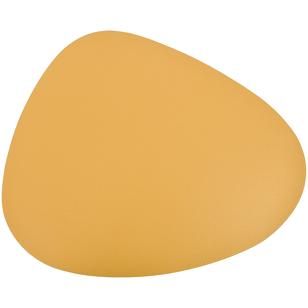 Салфетка сервировочная (плейсмат) "Экокожа" (желтый) 45*37 см (min4) (упаковочный пакет)