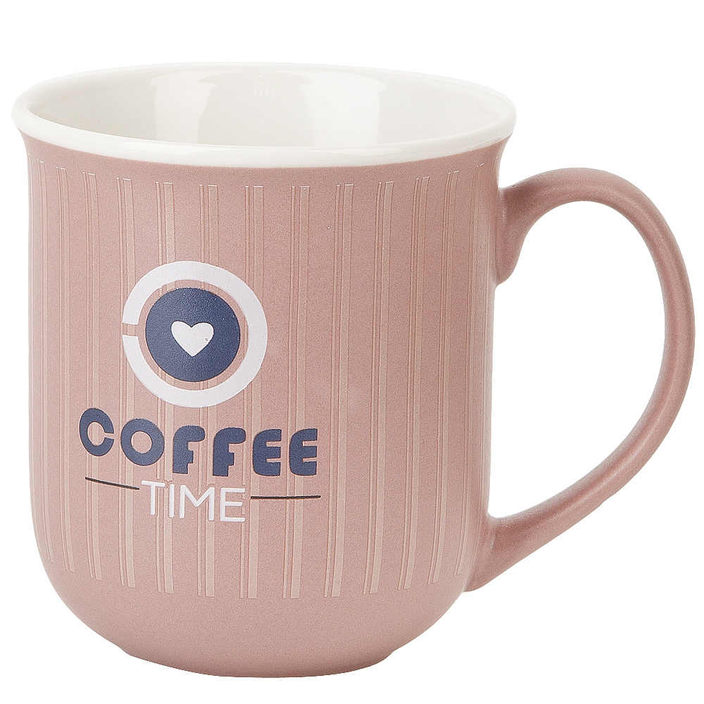 Кружка фарфоровая "Coffee Time" v=380 мл (min12) (транспортная упаковка)