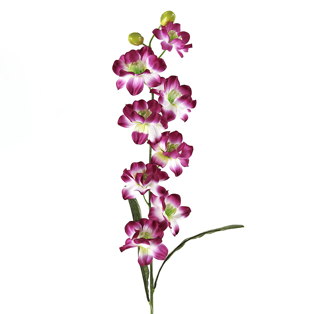 Цветок искусственный (на ножке) "Орхидея" h=93см. (3вида) (min6) (упаковочный пакет)