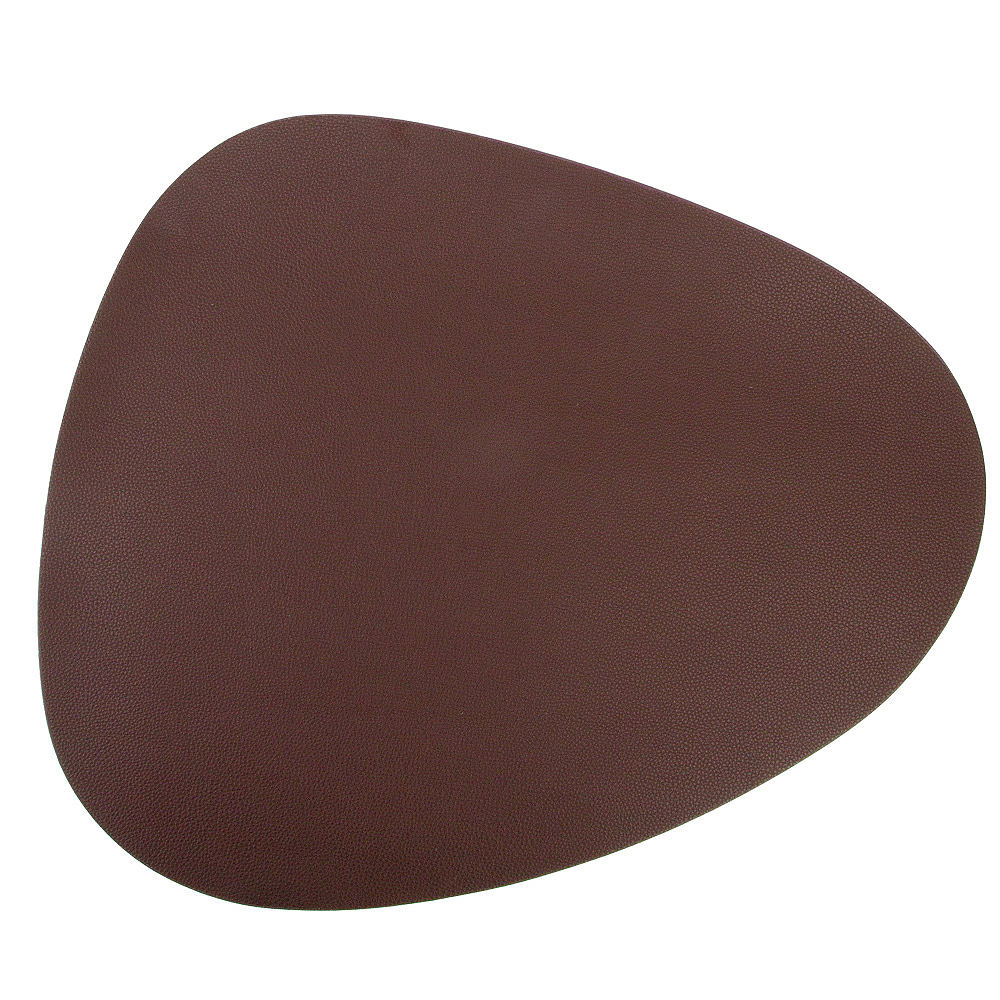 Салфетка сервировочная (плейсмат) "Экокожа" (коричневый) 45*37 см (min4) (упаковочный пакет)