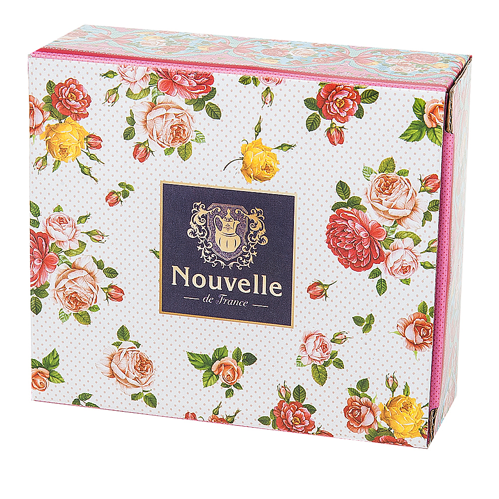 Подставка под чайный пакетик "Розовый нектар" 13*10*3,5см. (фарфор) (подарочная упаковка)