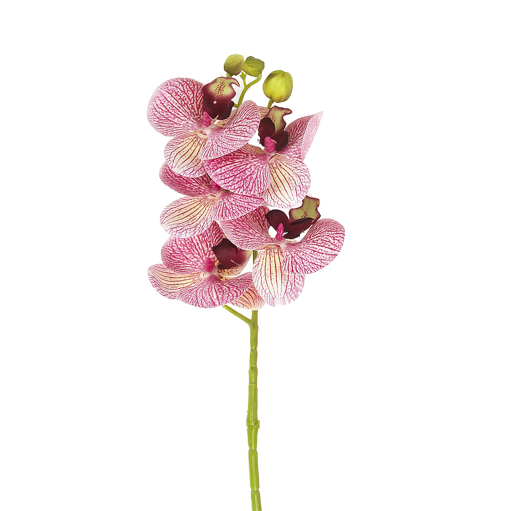 Цветок искусственный (на ножке)"Орхидея тигровая" h=70см.(real touch)(min33) (транспортная упаковка)