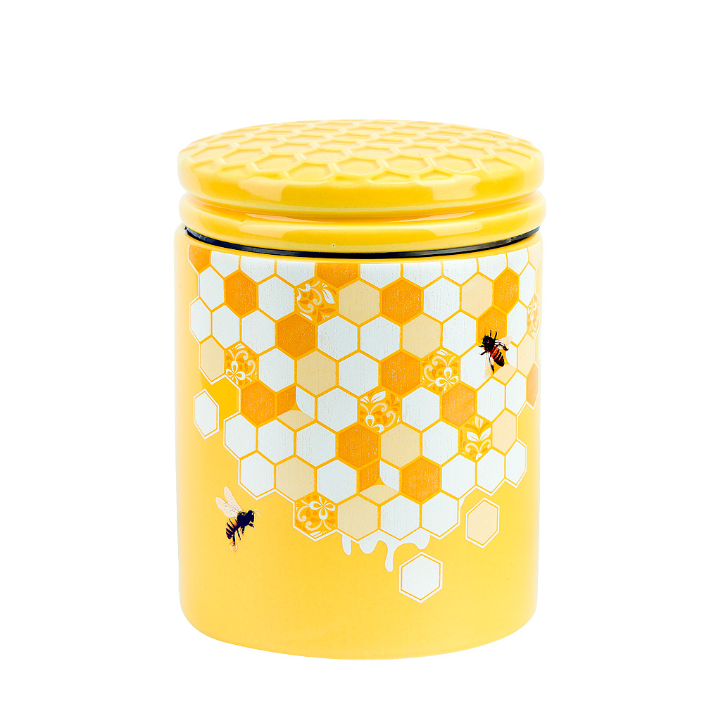 Банка для сыпучих продуктов "Honey" 10*10*14см. v=630мл. (подарочная упаковка)