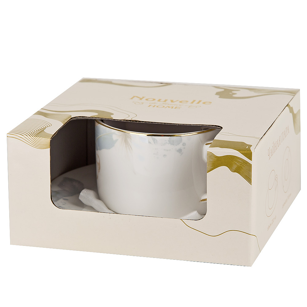 Чайная пара "Daiquiri" костяной фарфор v=220 мл (подарочная упаковка) 