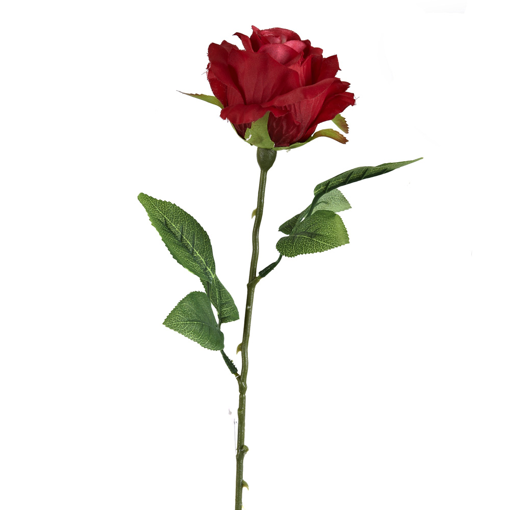 Цветок декоративный "Роза" h=65см. (3вида) (транспортная упаковка)